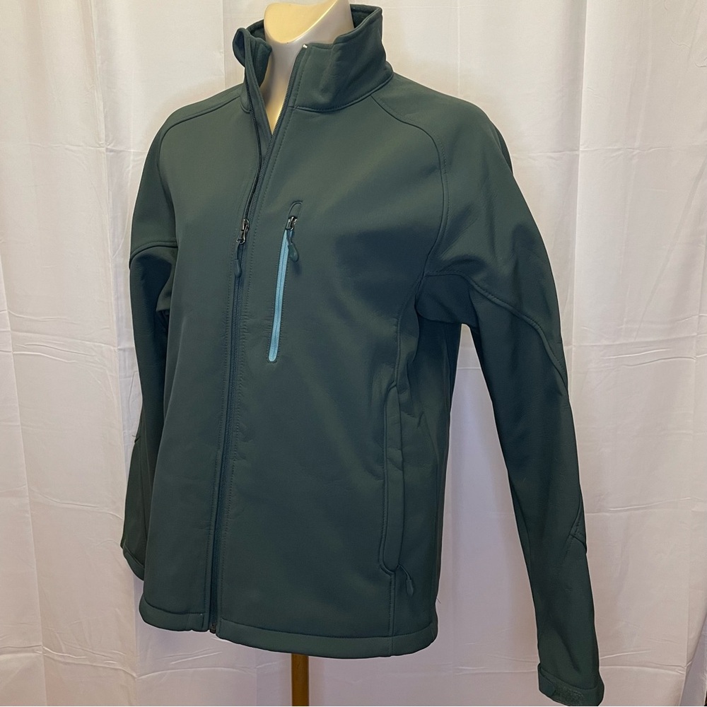 Kirkland Signature Soft-Shell Green Jacket.